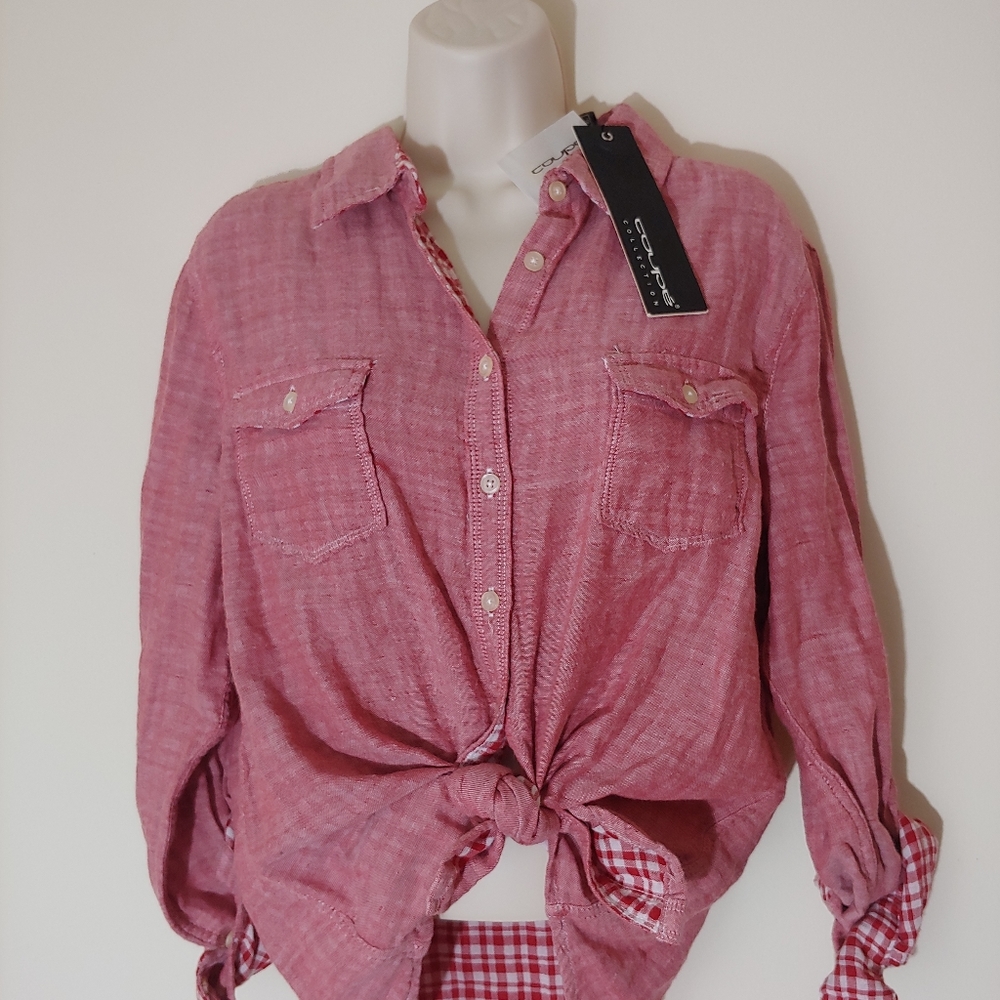 Coupe Collection XL Cotton Button Down Shirt NWT